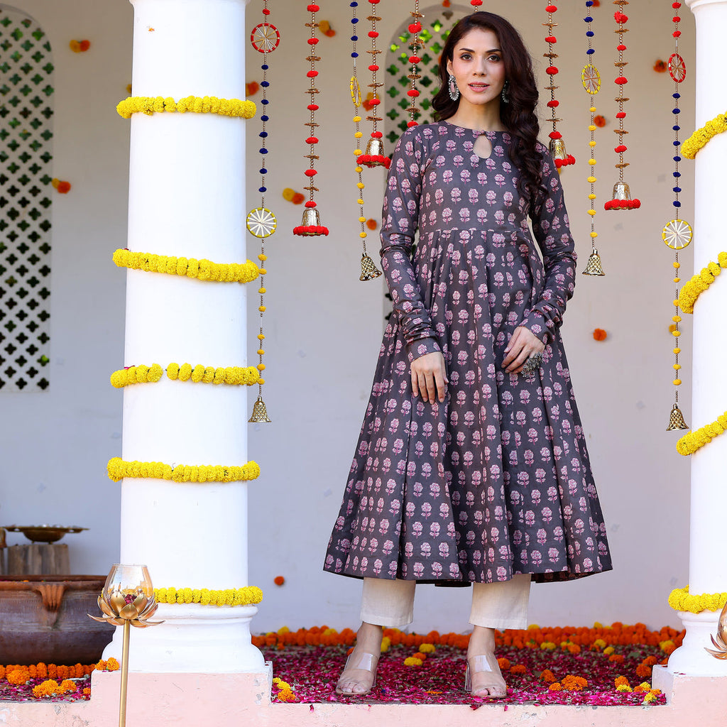 Riza Gher Cotton Kurta