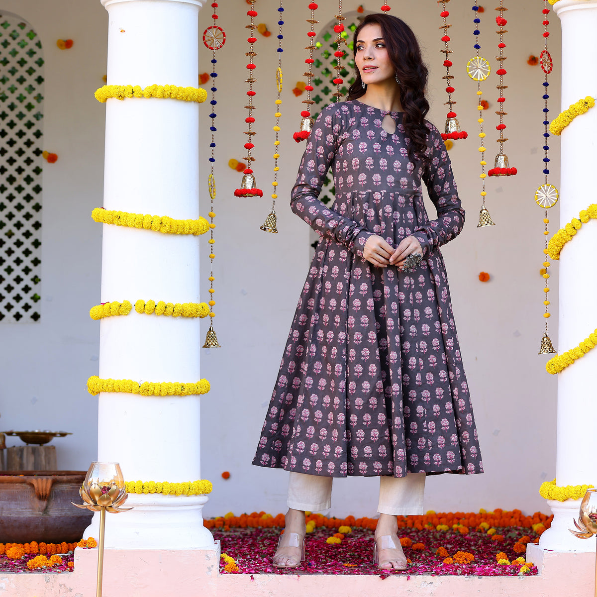 Riza Gher Cotton Kurta