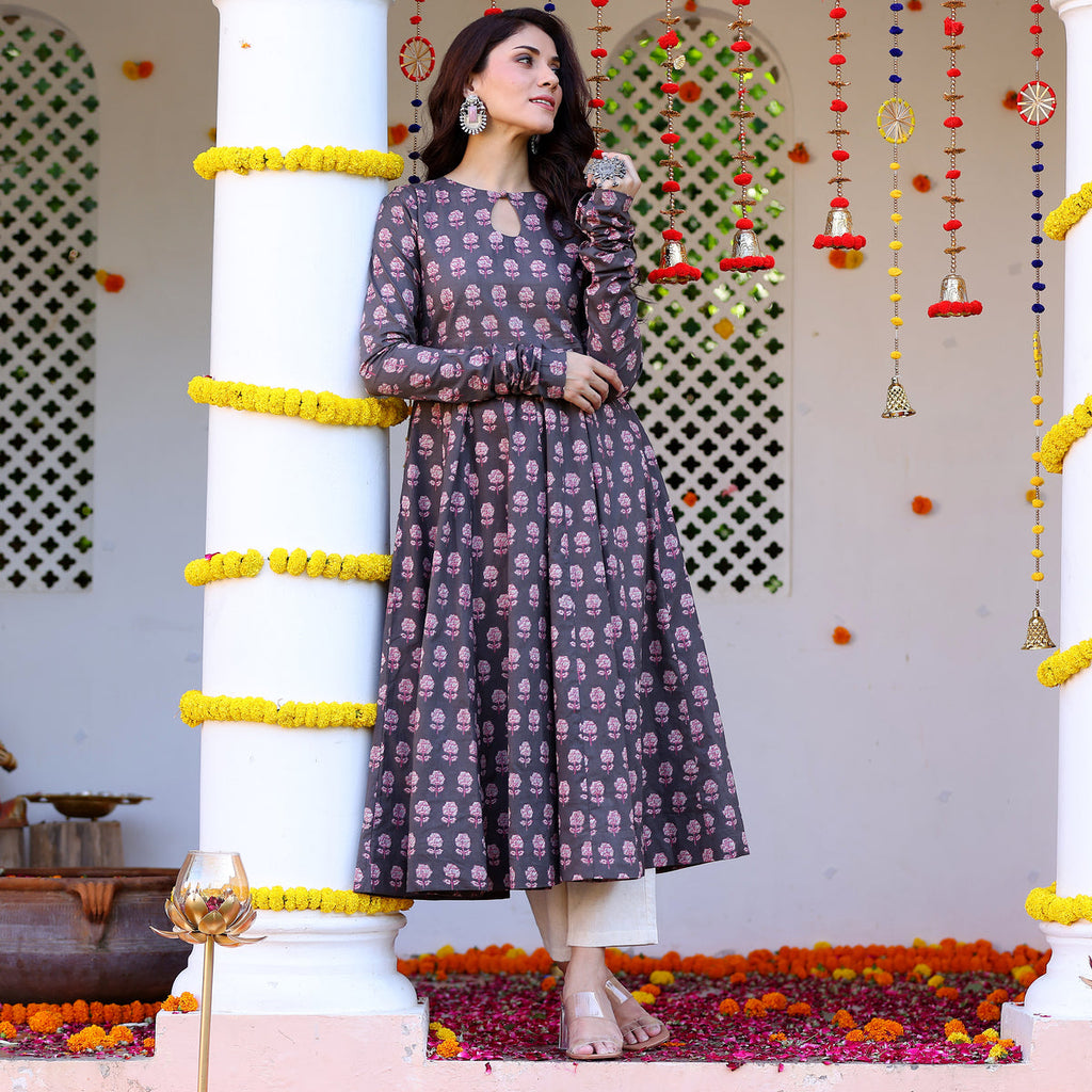 Riza Gher Cotton Kurta