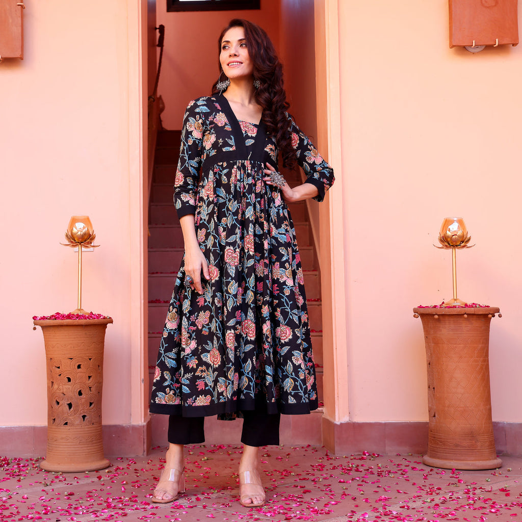 Rushali Printed Cotton kurta