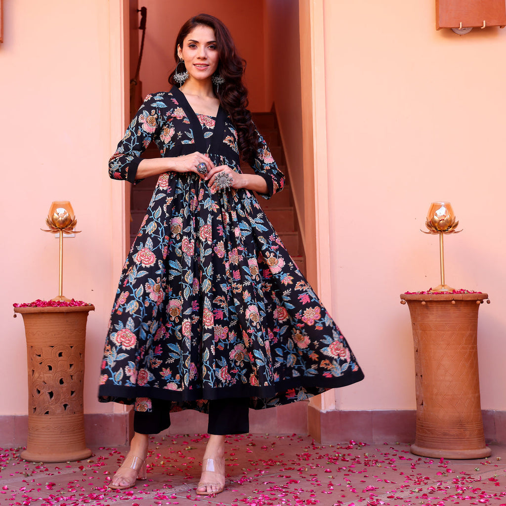 Rushali Printed Cotton kurta