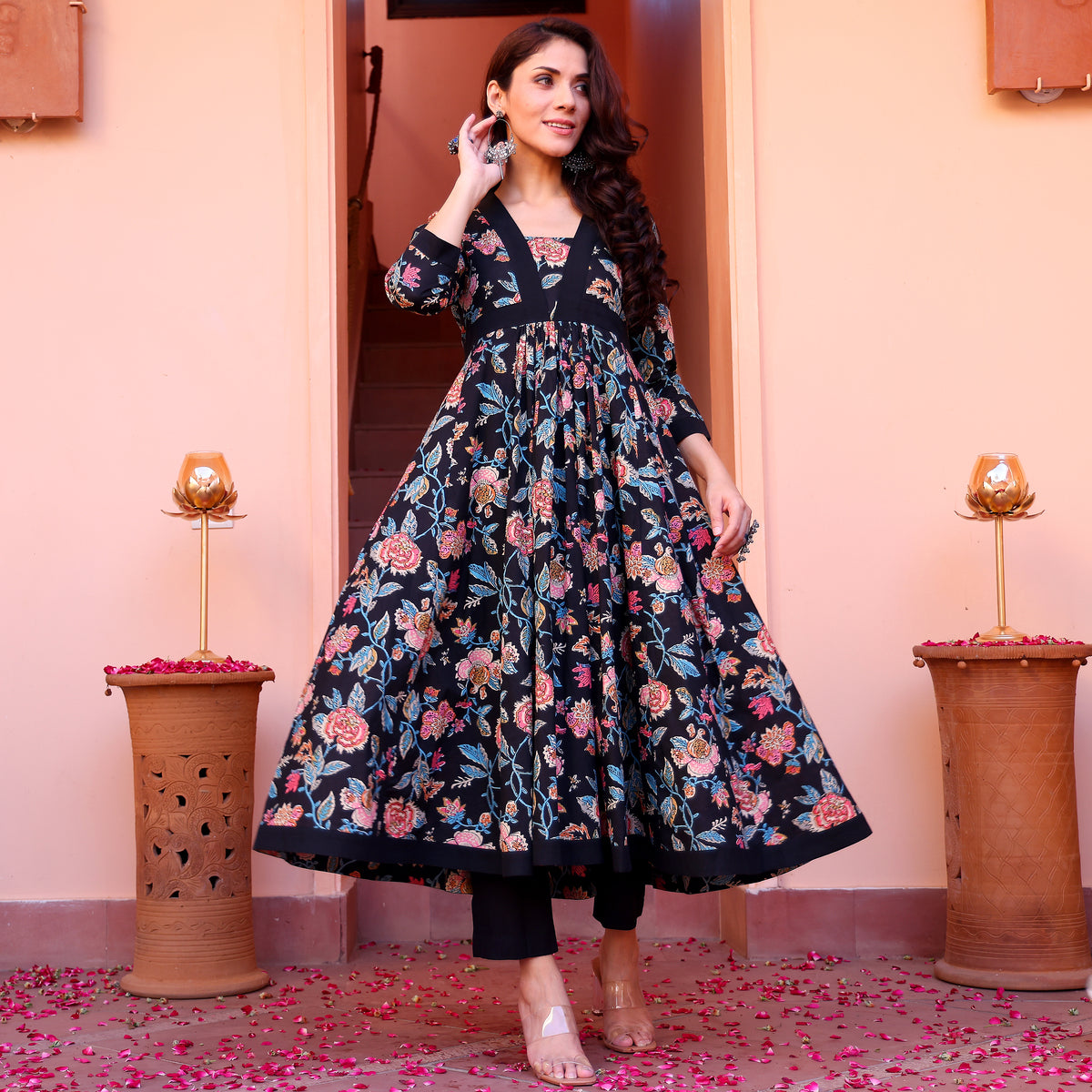 Rushali Printed Cotton kurta