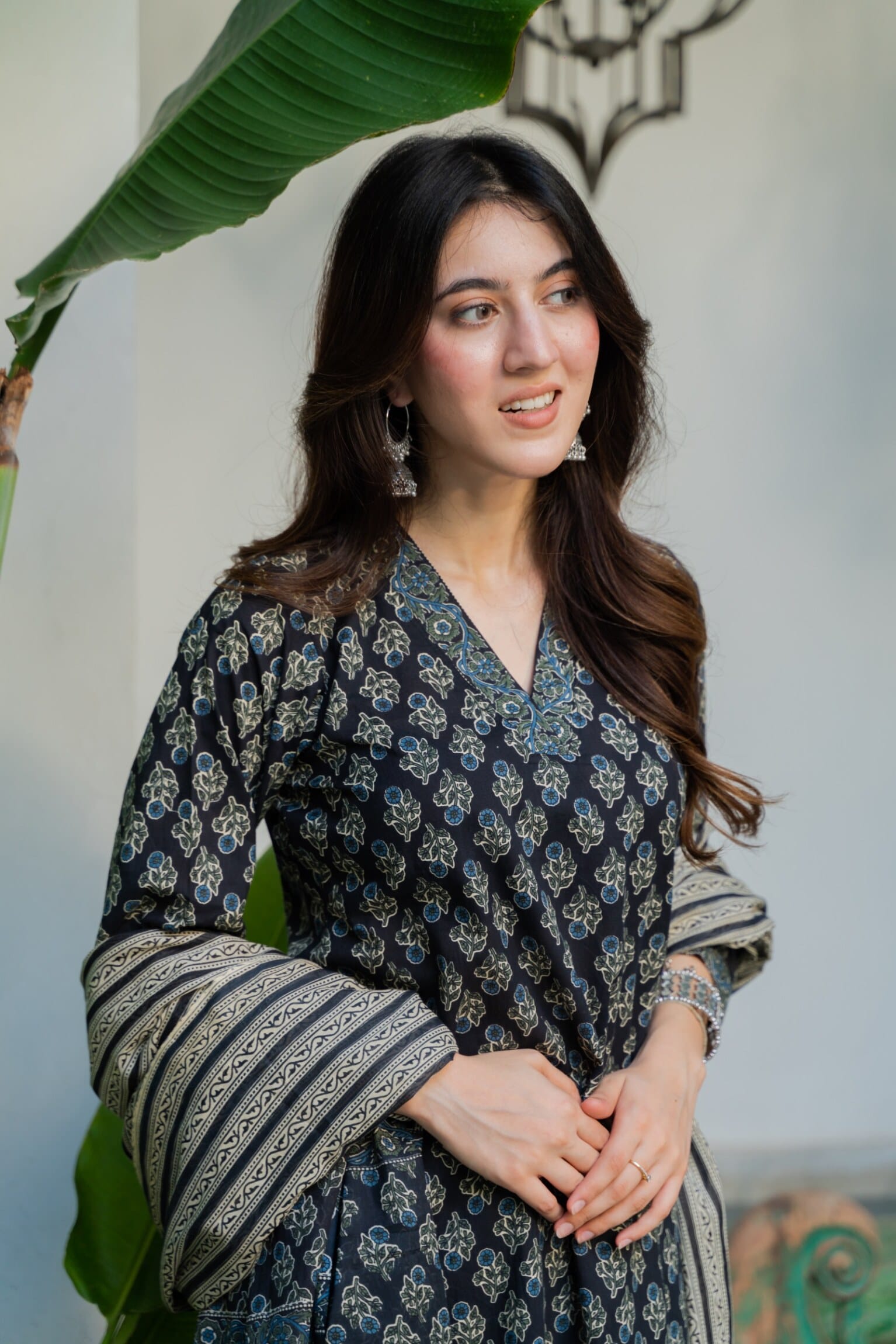 Mahira cotton straight suit set