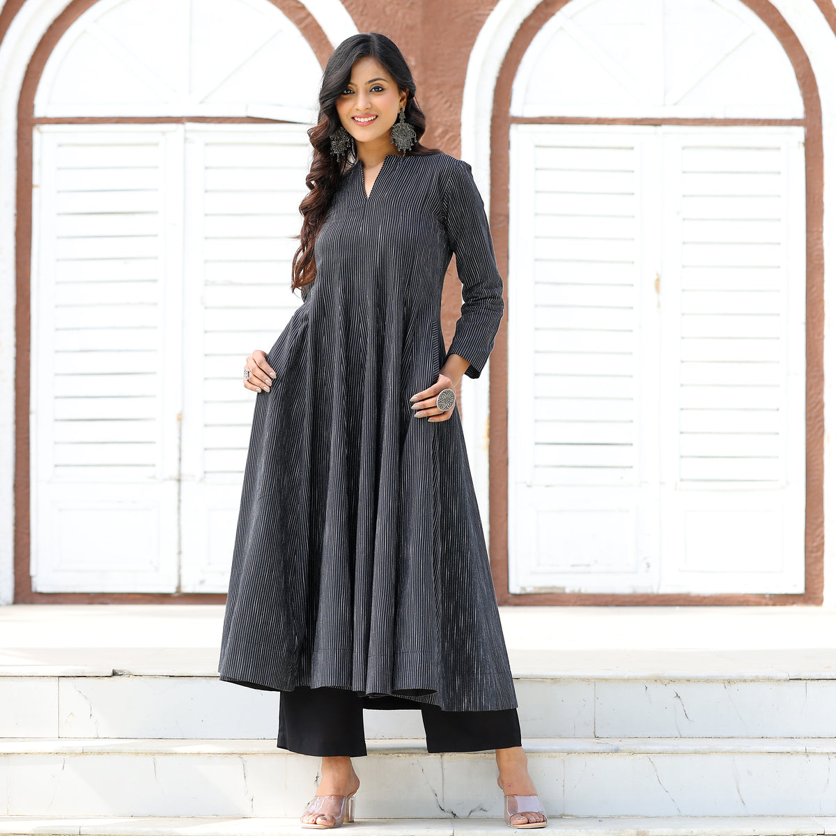 Inina Black Kurta
