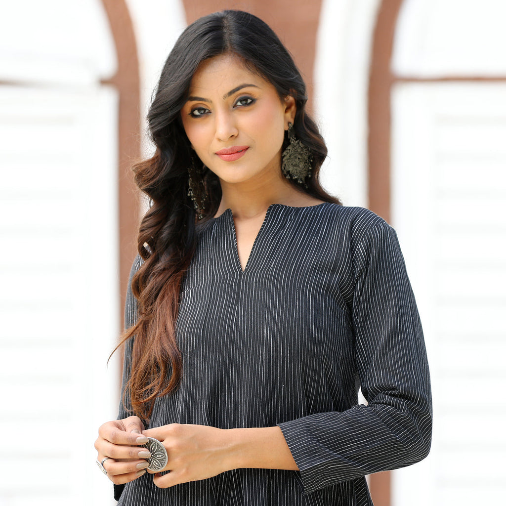 Inina Black Kurta