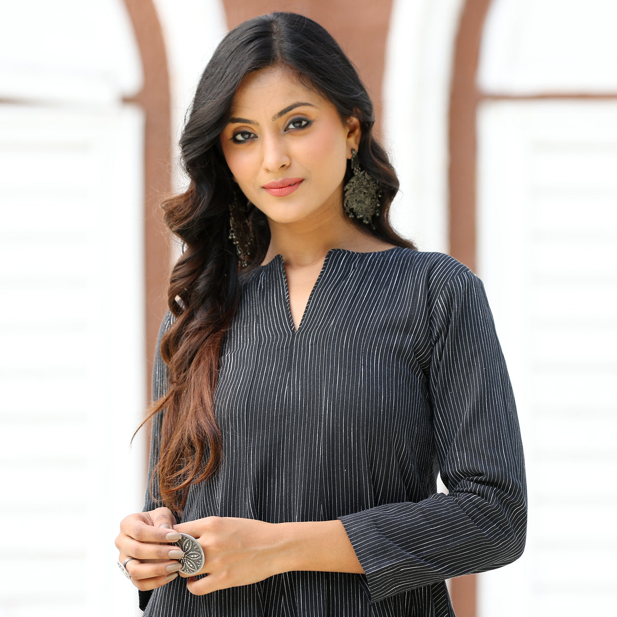 Inina Black Kurta