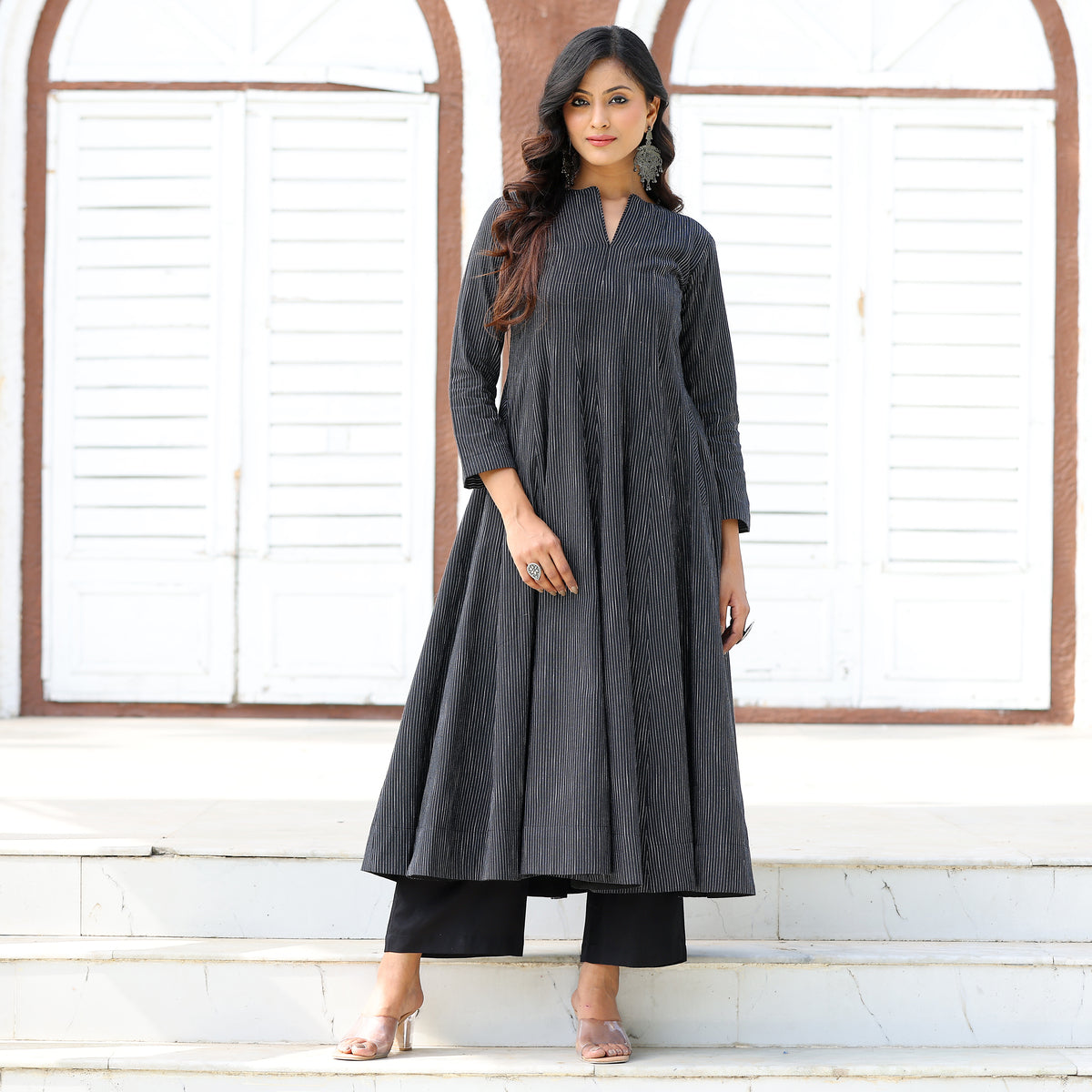 Inina Black Kurta