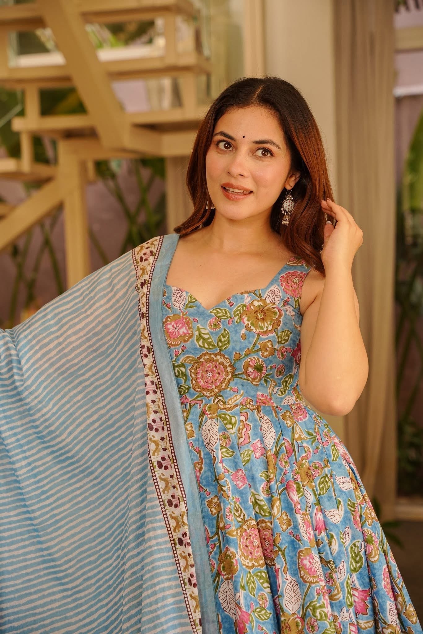 Preet Cotton Anarkali Suit Set