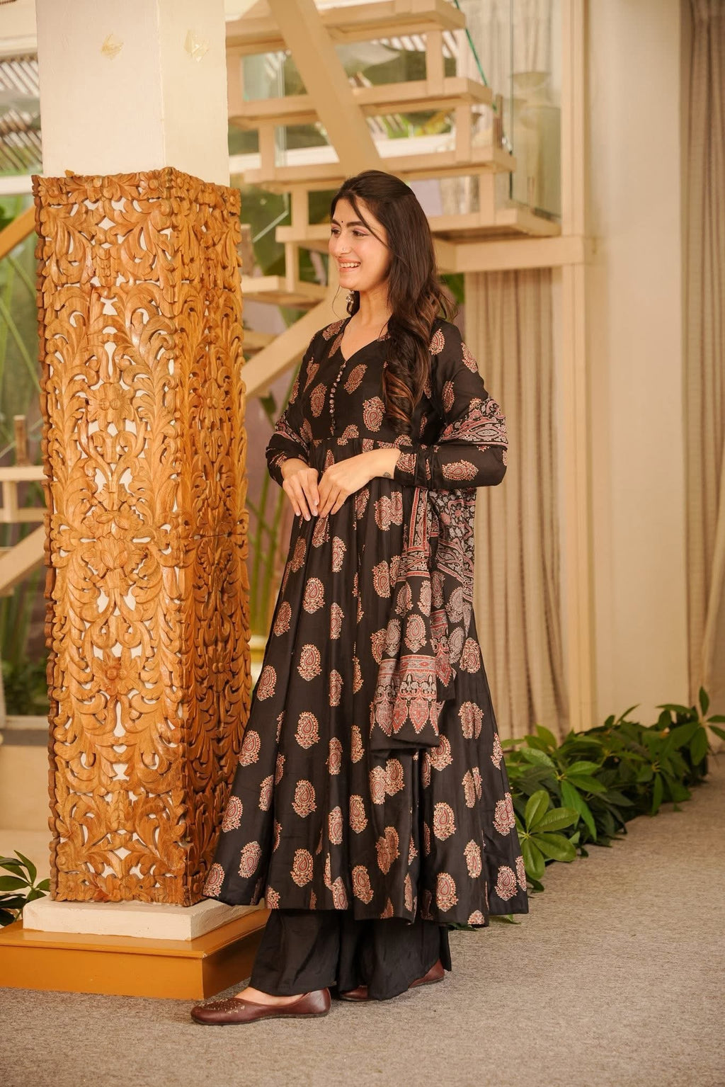 Amodini Muslin Anarkali Suit Set