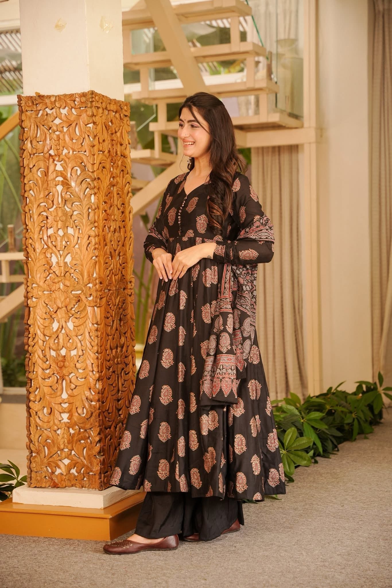 Amodini Muslin Anarkali Suit Set