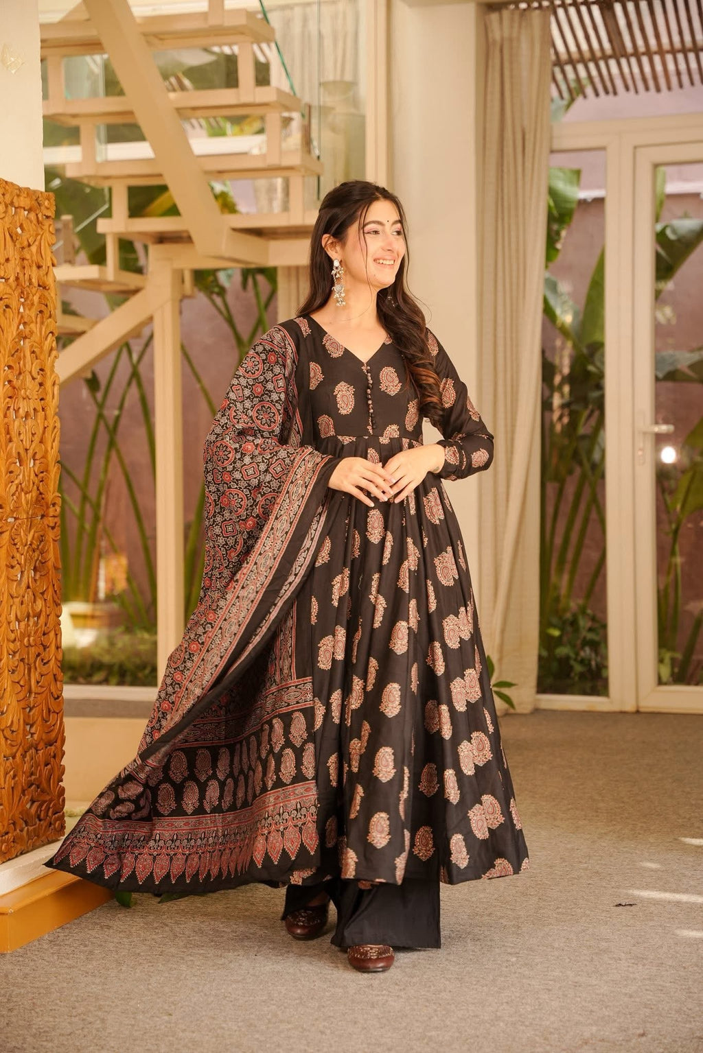 Amodini Muslin Anarkali Suit Set