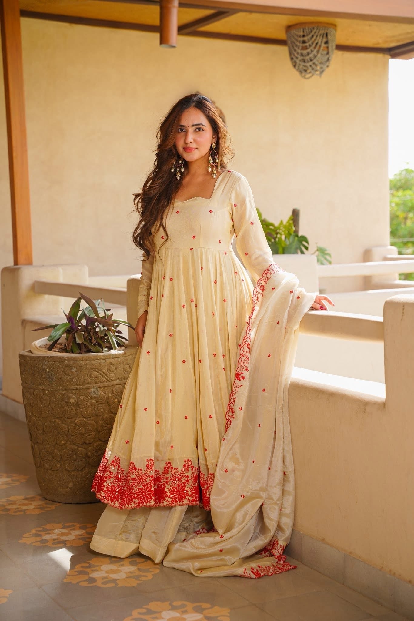 Veenika Cosmos Anarkali Suit Set