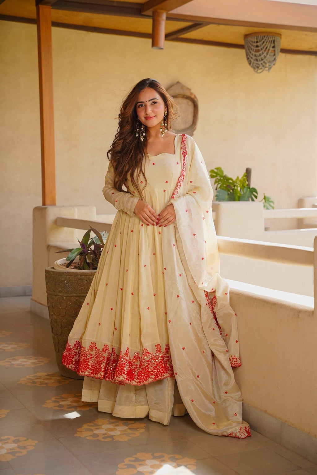 Veenika Cosmos Anarkali Suit Set