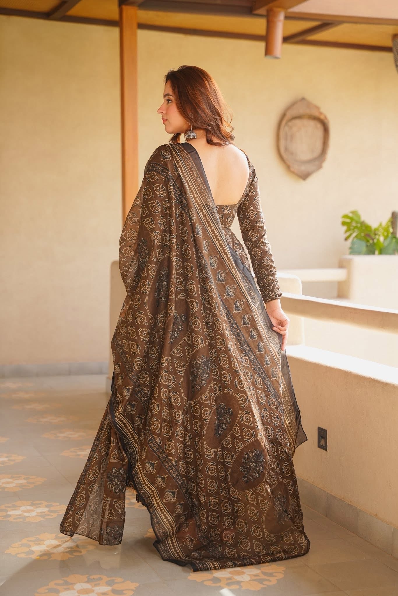 Samhira Cotton Anarkali Suit Set