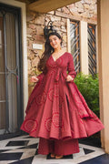 Dhyara Bandhej Cotton Anarkali Suit Set