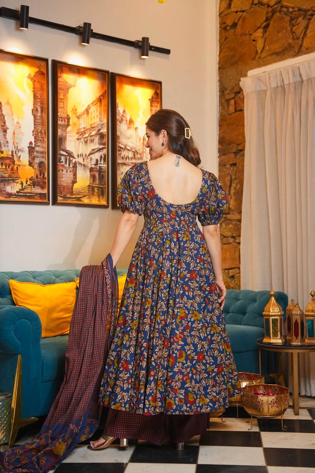 Mireya Cotton Anarkali Suit Set