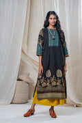 Classic Kurta - Black Yoke