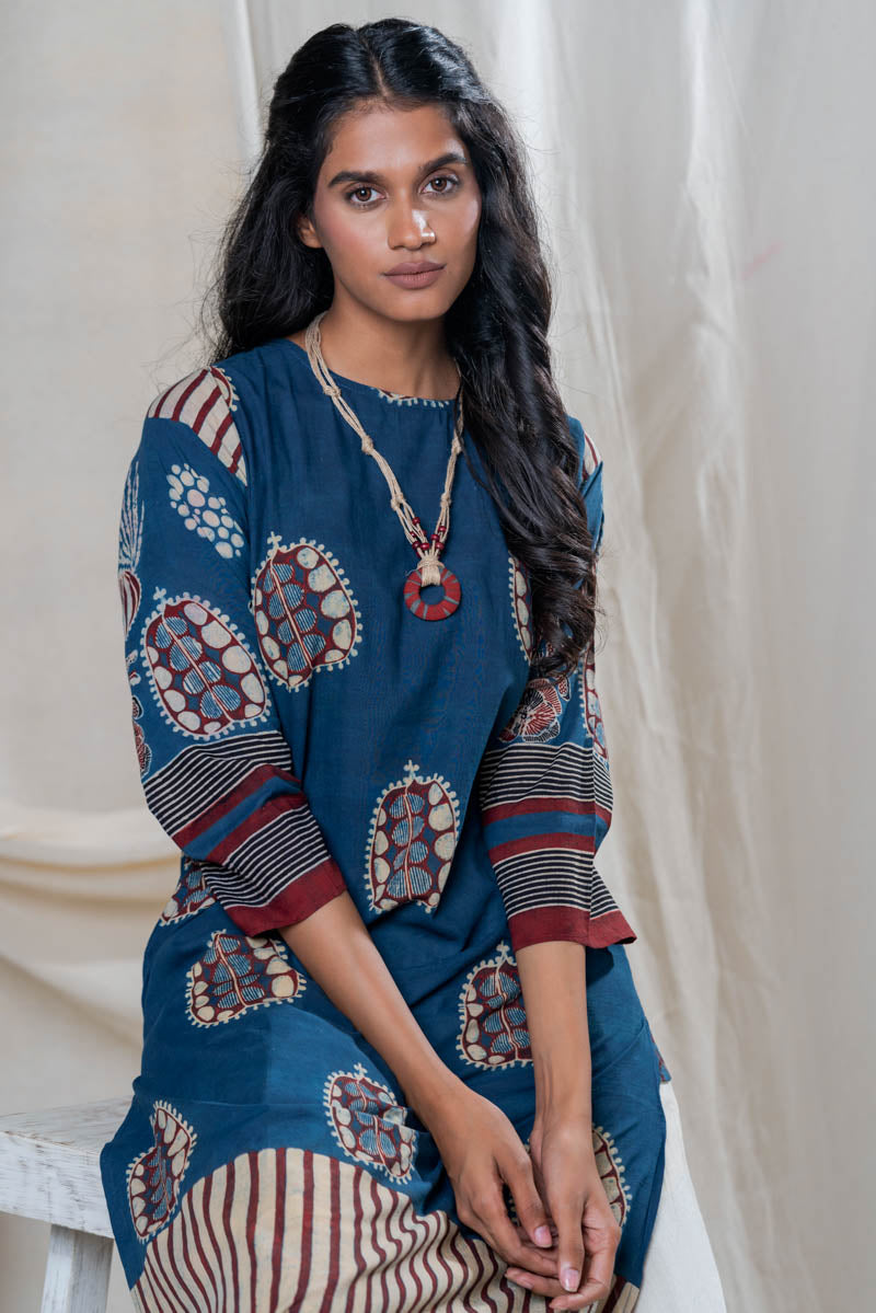 Classic Kurta - Indigo Makarand