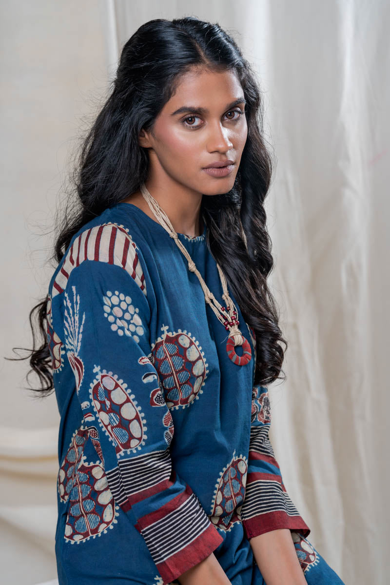 Classic Kurta - Indigo Makarand