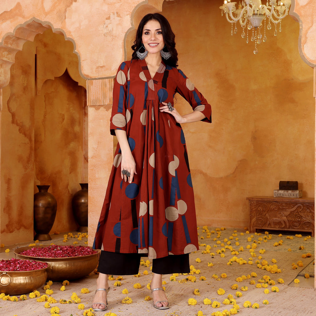 Trikaya Cotton Kurta