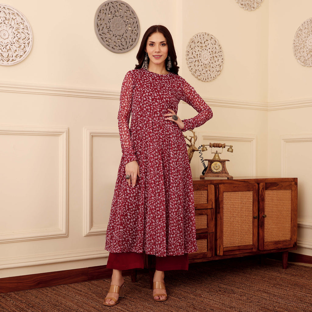Sofia Georgette Kurta