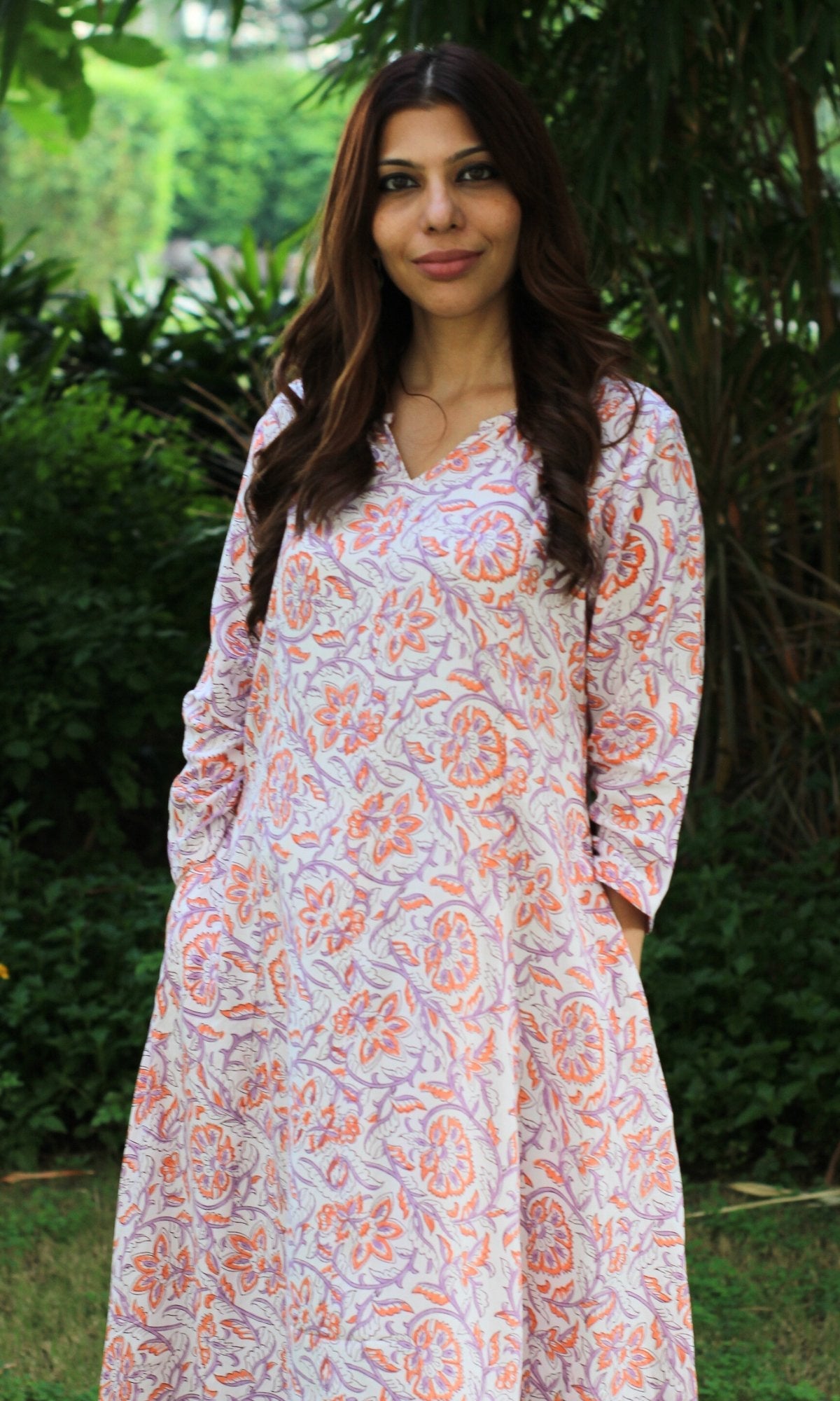 Cotton and Rayon Kali Kurta
