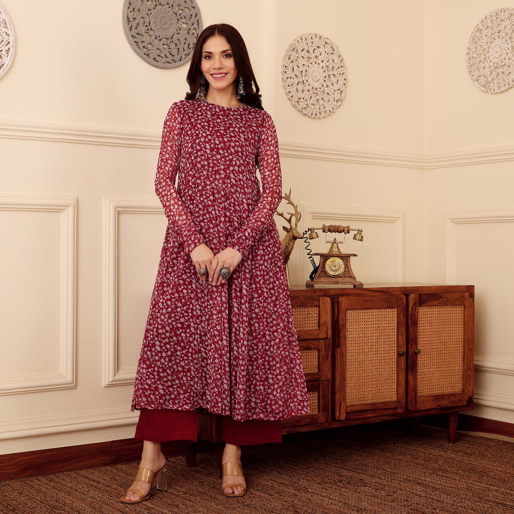 Sofia Georgette Kurta