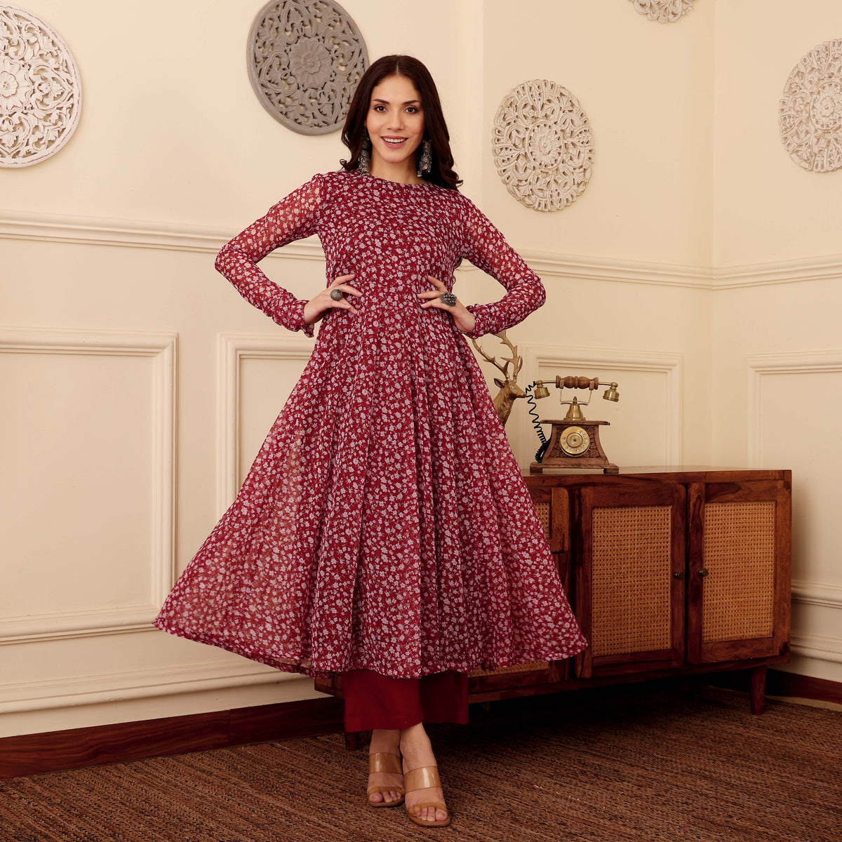 Sofia Georgette Kurta