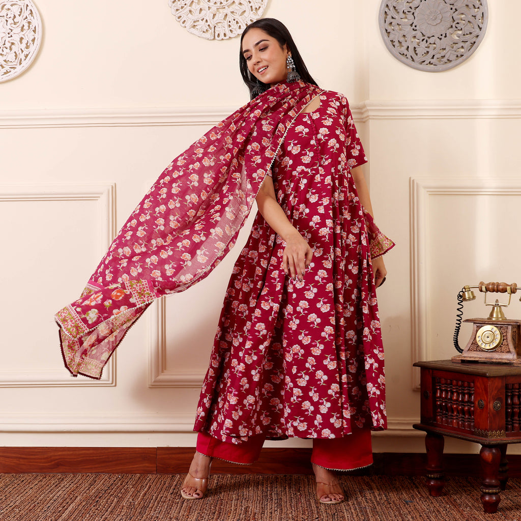 Ivana Cotton Kalidaar Set