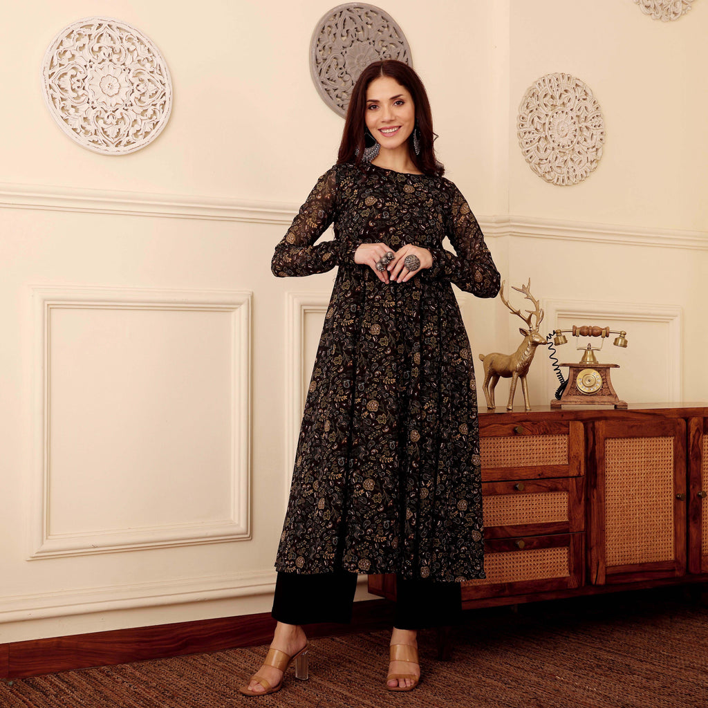Shajha Georgette Kurta