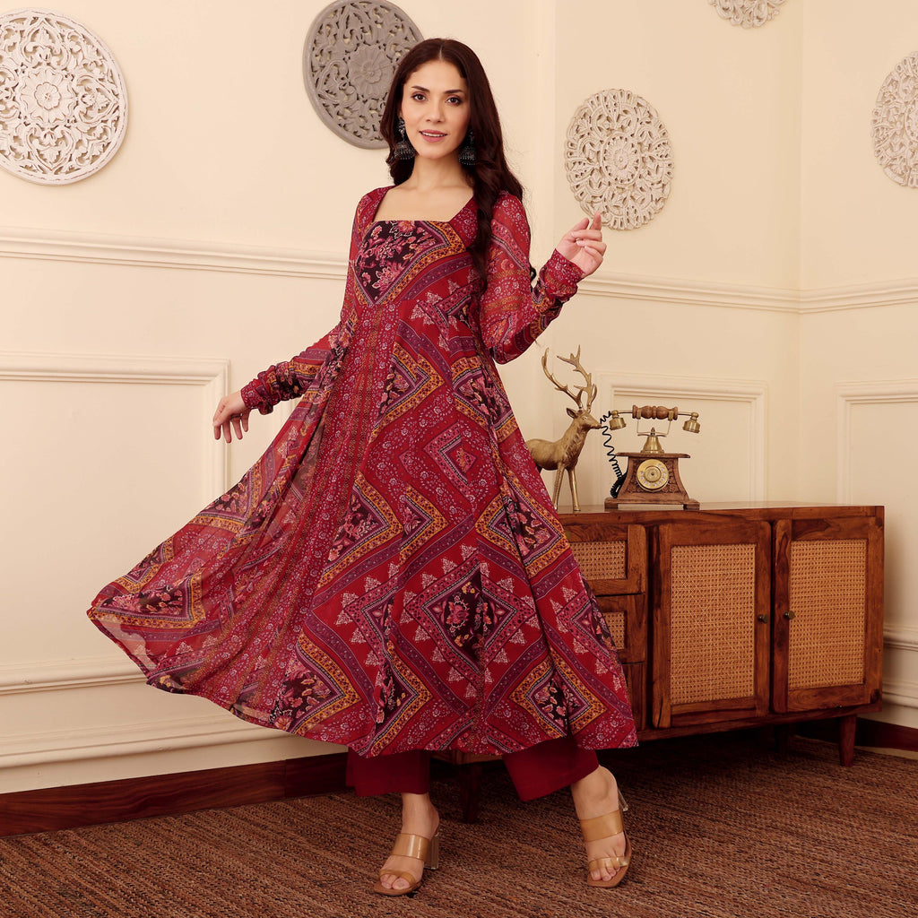Avidaa Georgette Kurta