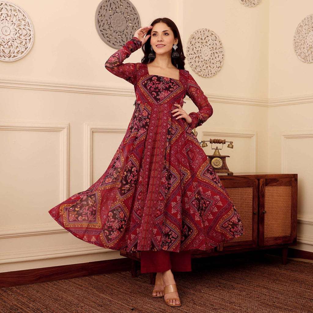 Avidaa Georgette Kurta