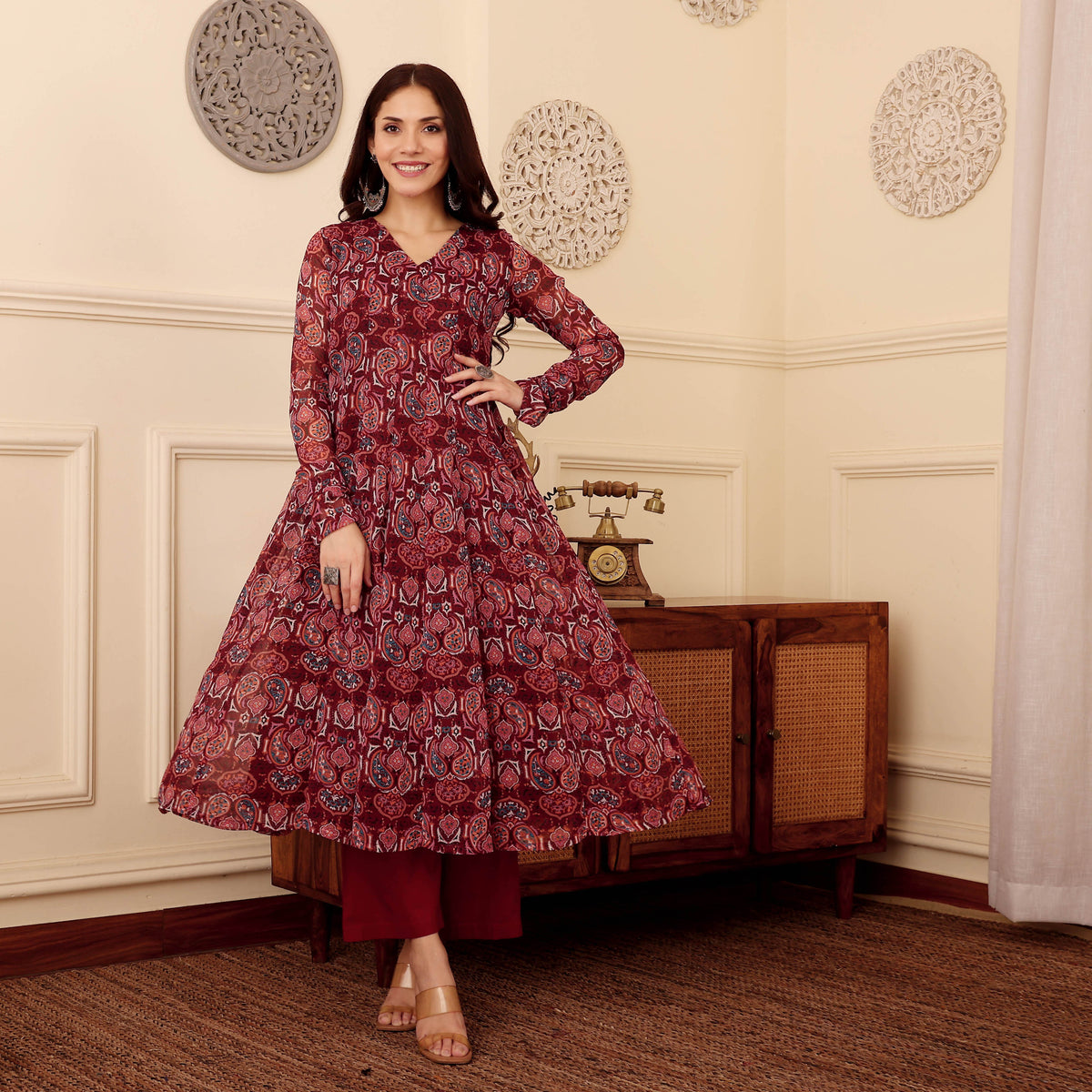 Tilotma Georgette Kurta