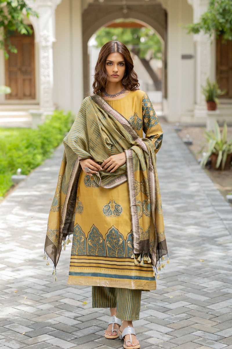 Chanderi Silk Kurta Set of 3