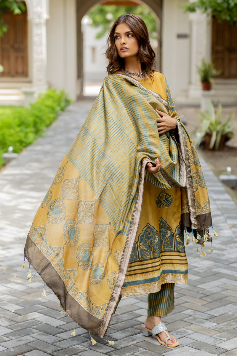 Chanderi Silk Kurta Set of 3