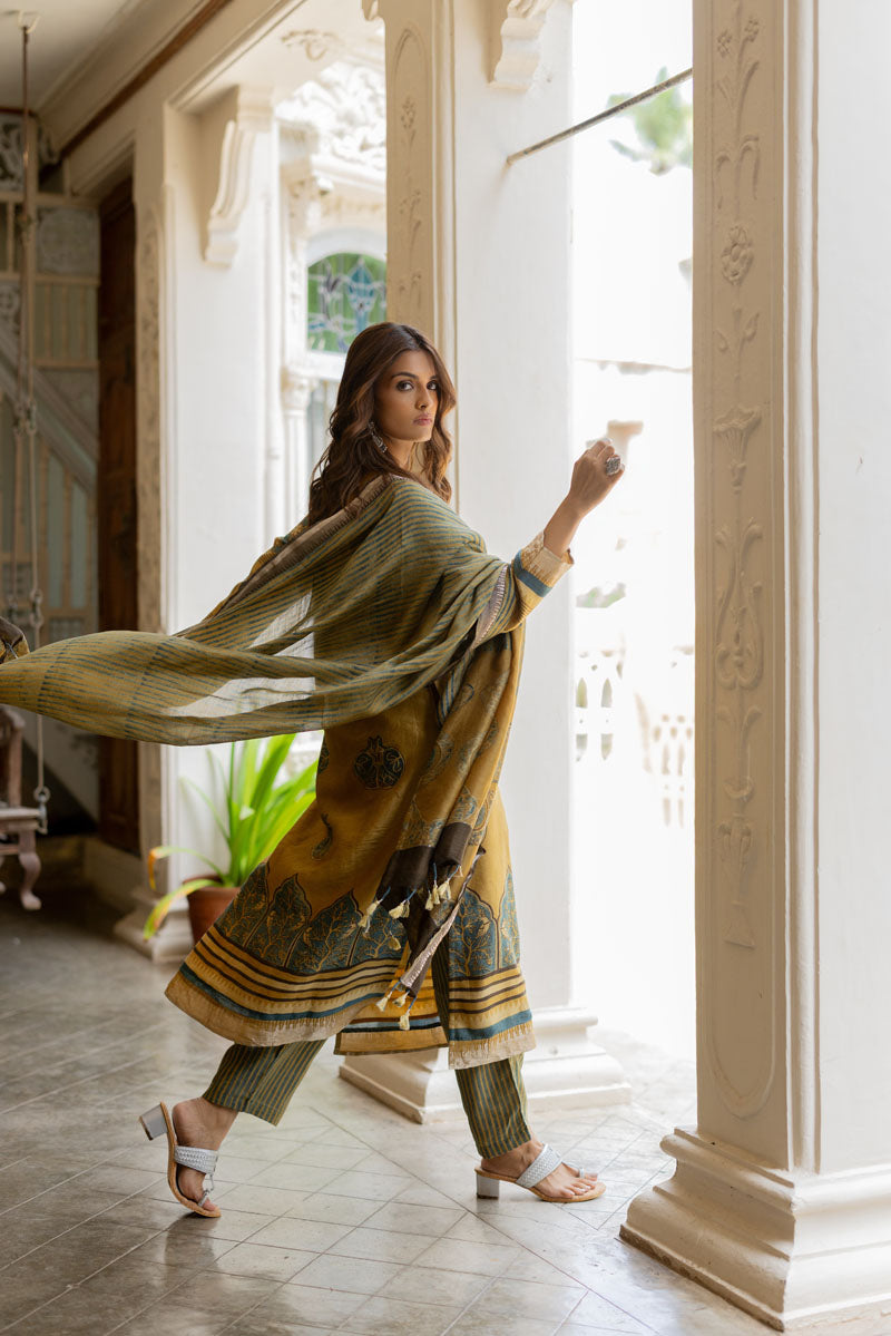 Chanderi Silk Kurta Set of 3