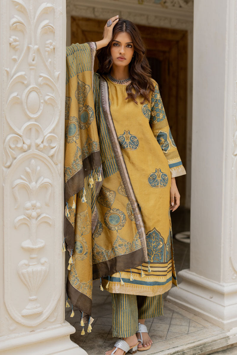 Chanderi Silk Kurta Set of 3