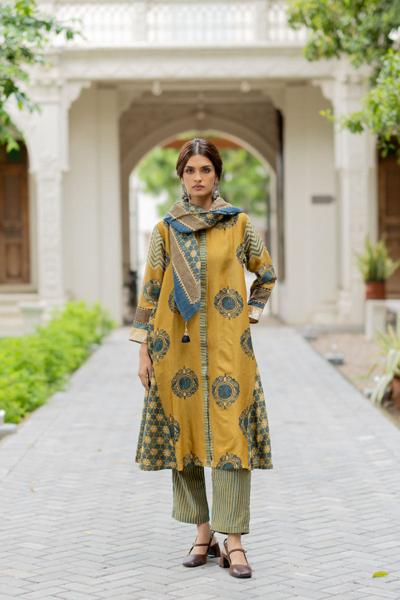 Chanderi Silk Kurta Set of 3