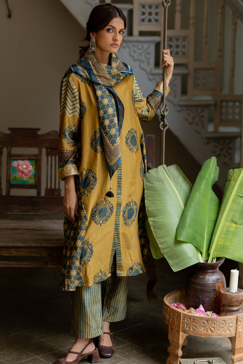 Chanderi Silk Kurta Set of 3