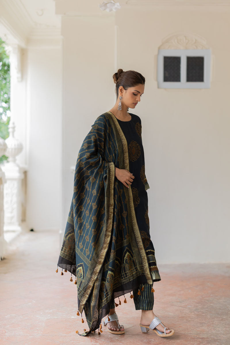 Chanderi Silk Kurta Set of 3