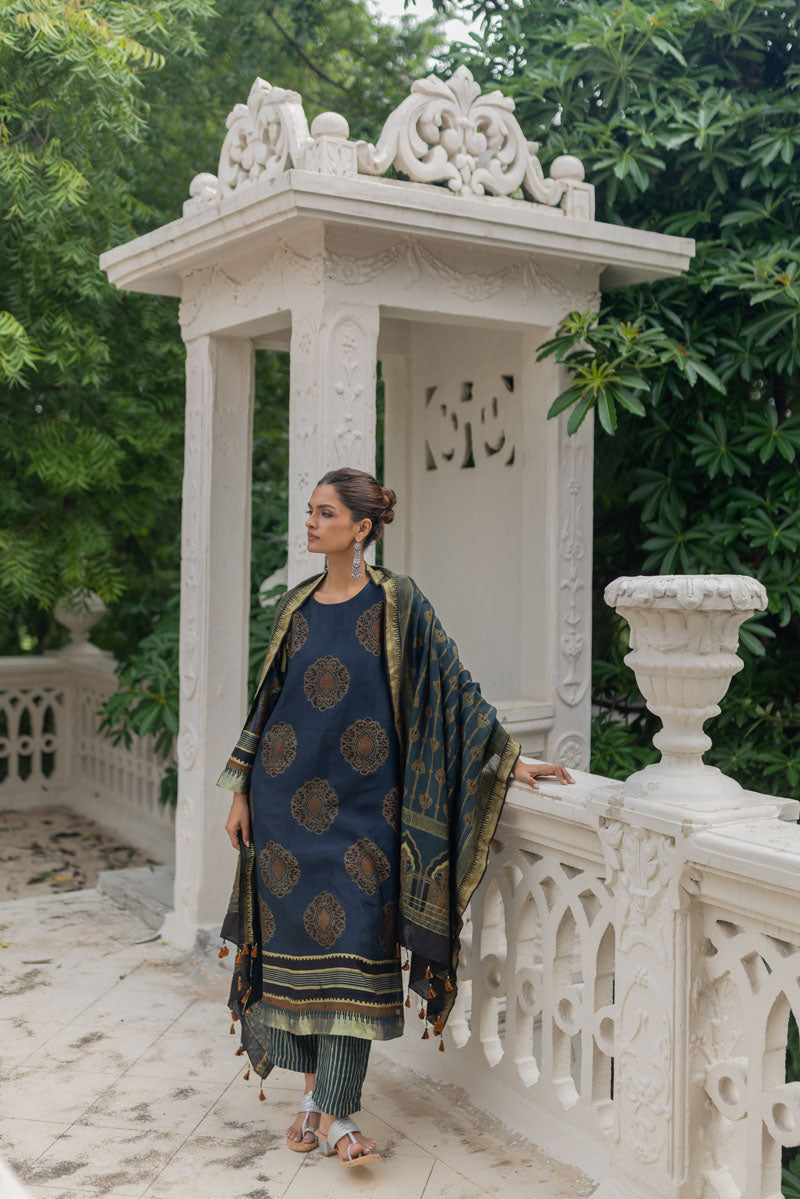 Chanderi Silk Kurta Set of 3