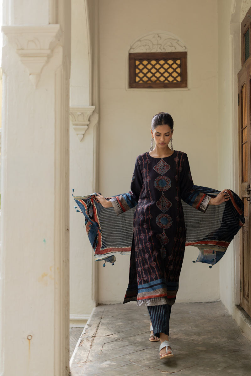 Chanderi Silk Kurta Set of 3