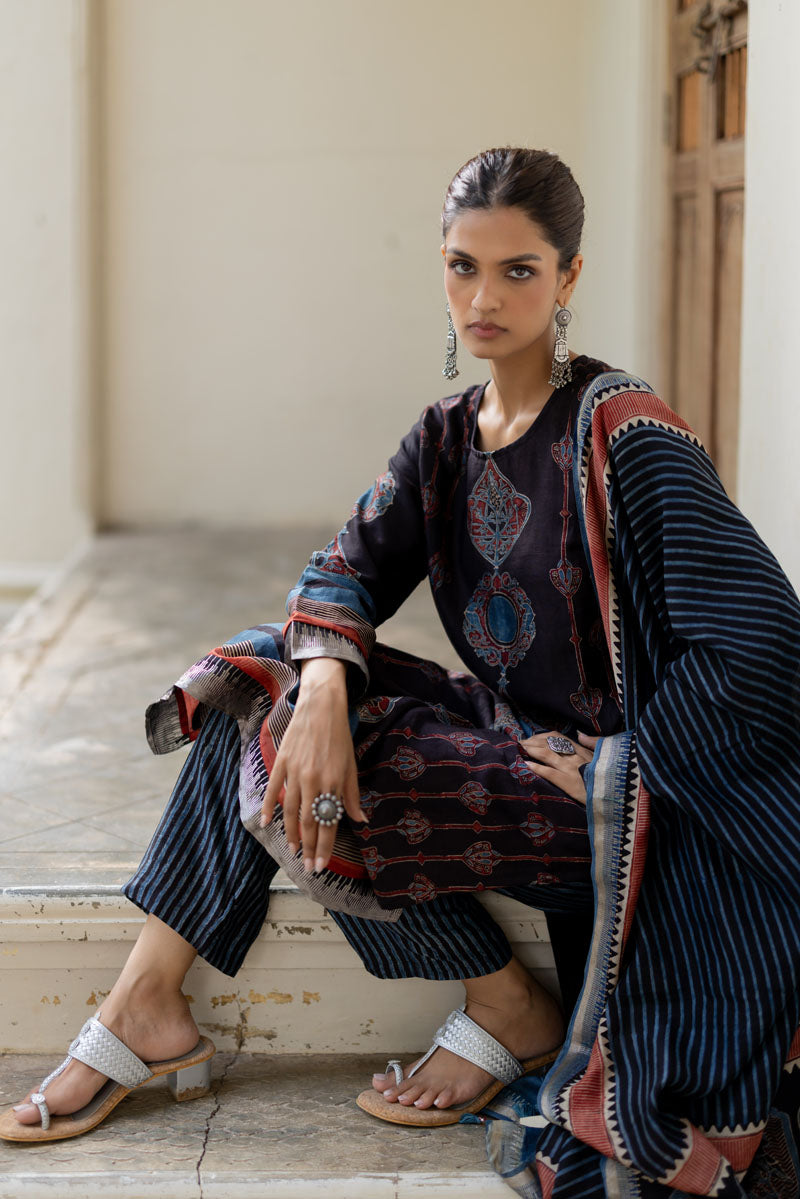 Chanderi Silk Kurta Set of 3