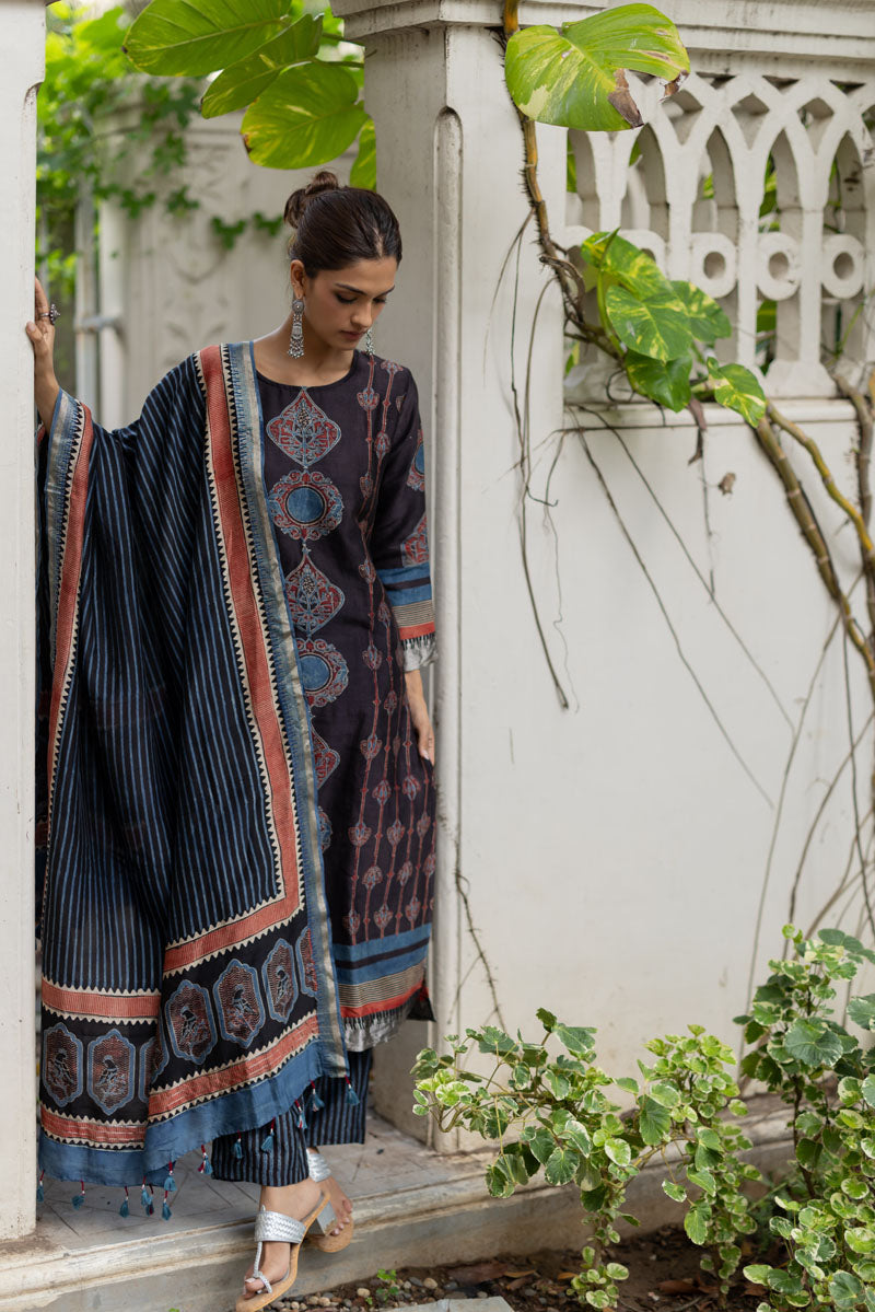 Chanderi Silk Kurta Set of 3