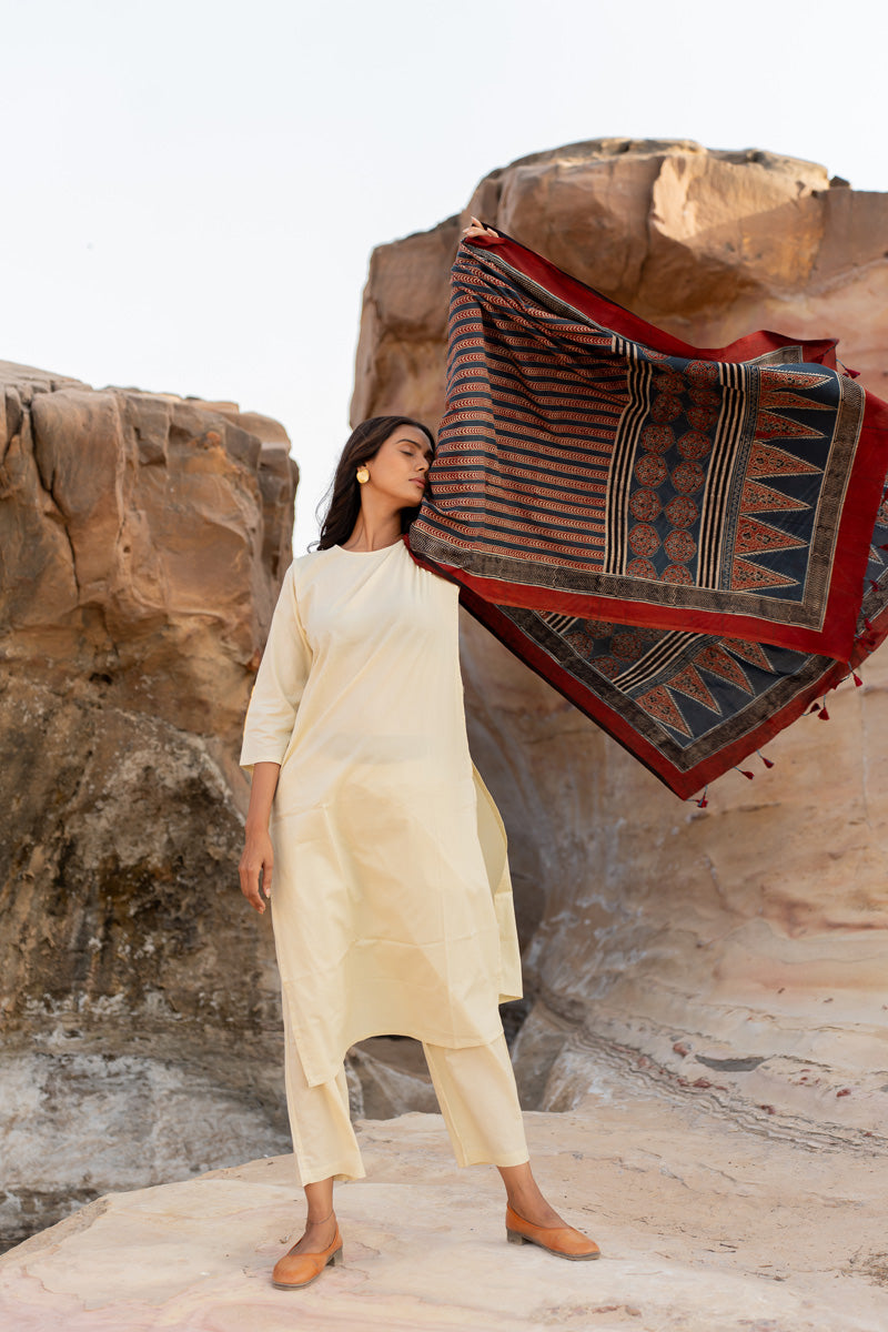 Set of 3 - Kurta, Dupatta & Pants - Swa 07