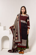 Set of 3 - Kurta, Dupatta & Culotte - Aabaan 01