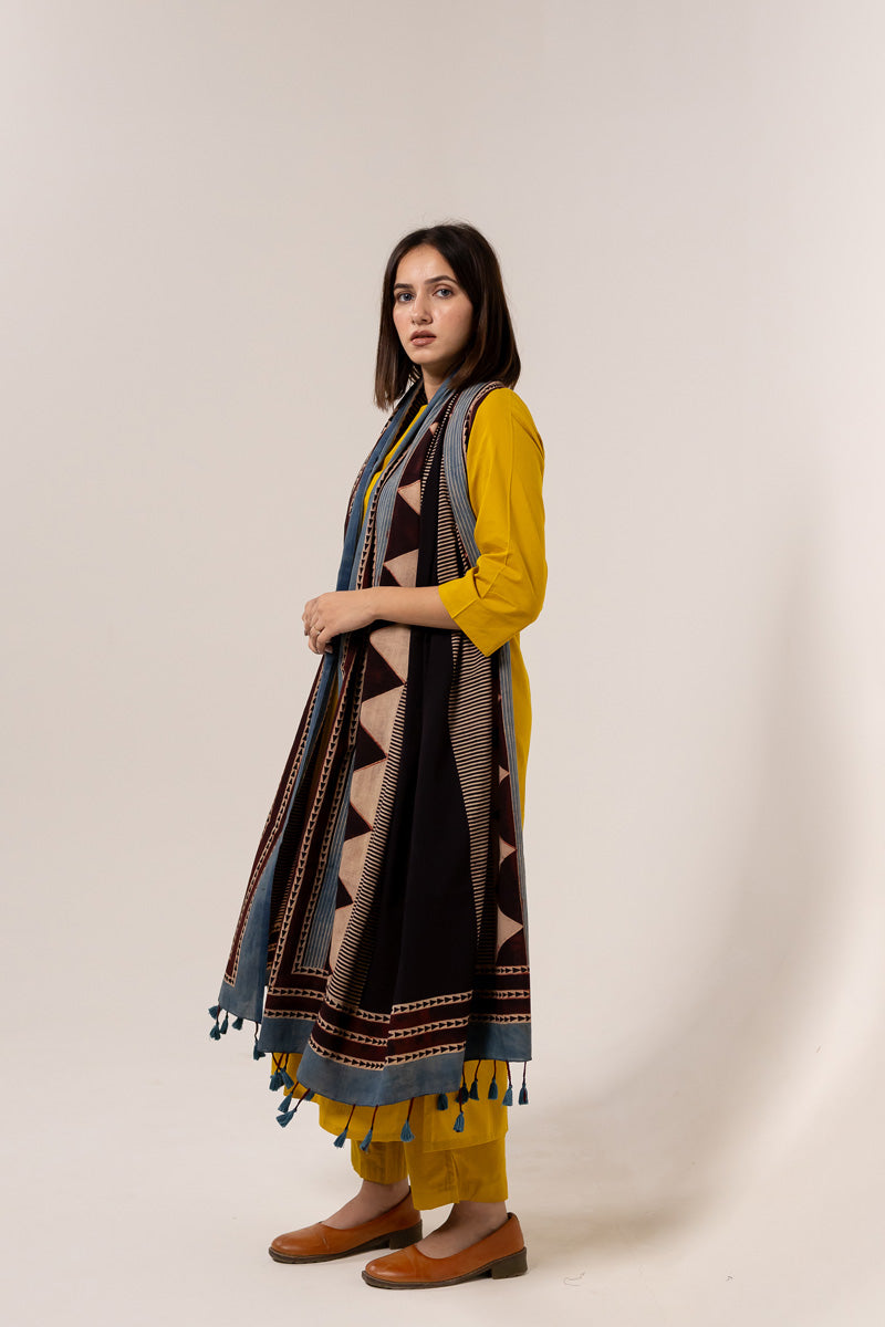 Set of 3 - Kurta, Dupatta & Pants - Aabaan 06
