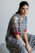V Neck Panelled Kurta - Vaya