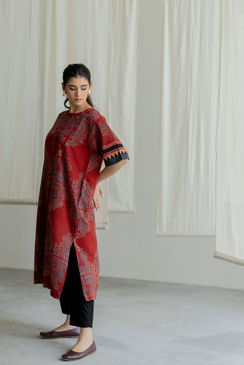 Omi Kurta - Kshiti Red