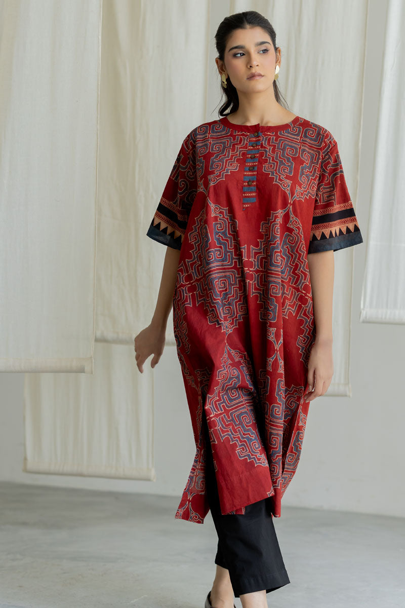 Omi Kurta - Kshiti Red